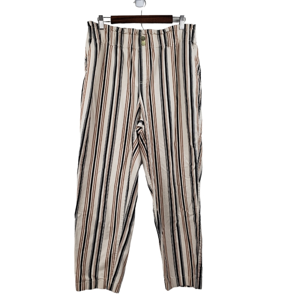 Loft High Rise Straight Ankle Pants Size Large